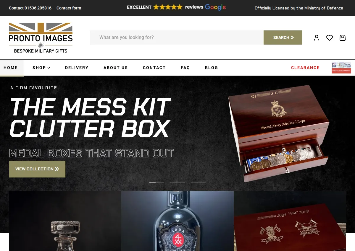 Store homepage