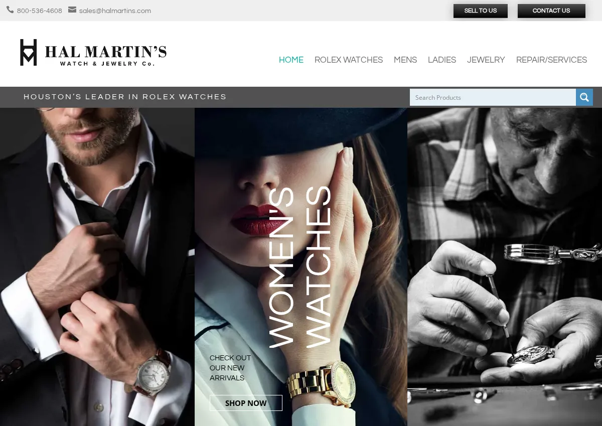 Store homepage