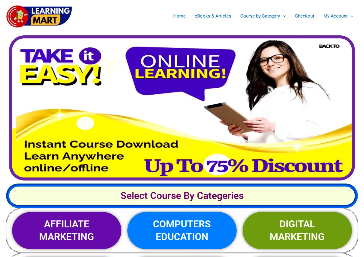Store homepage