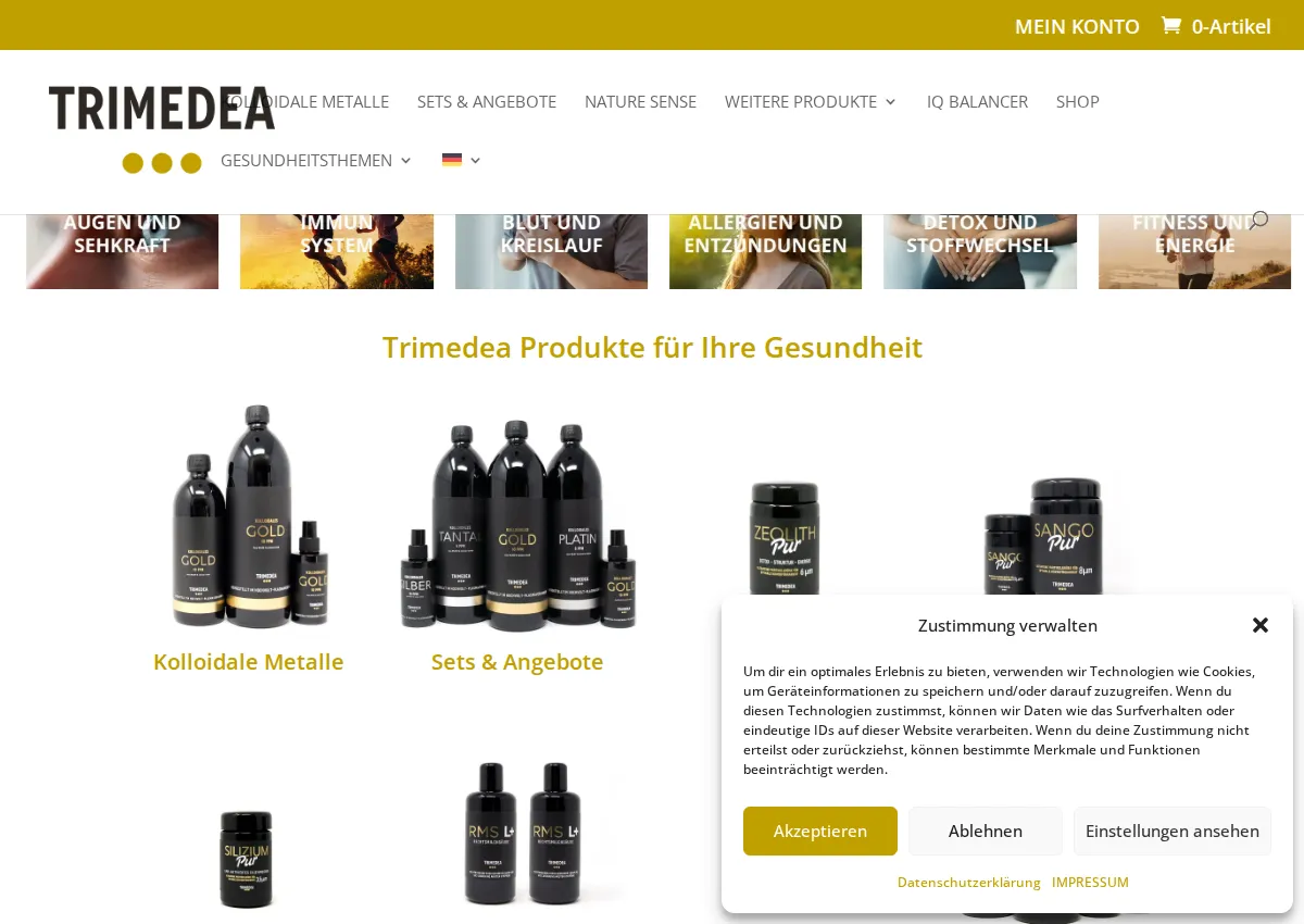 Store homepage