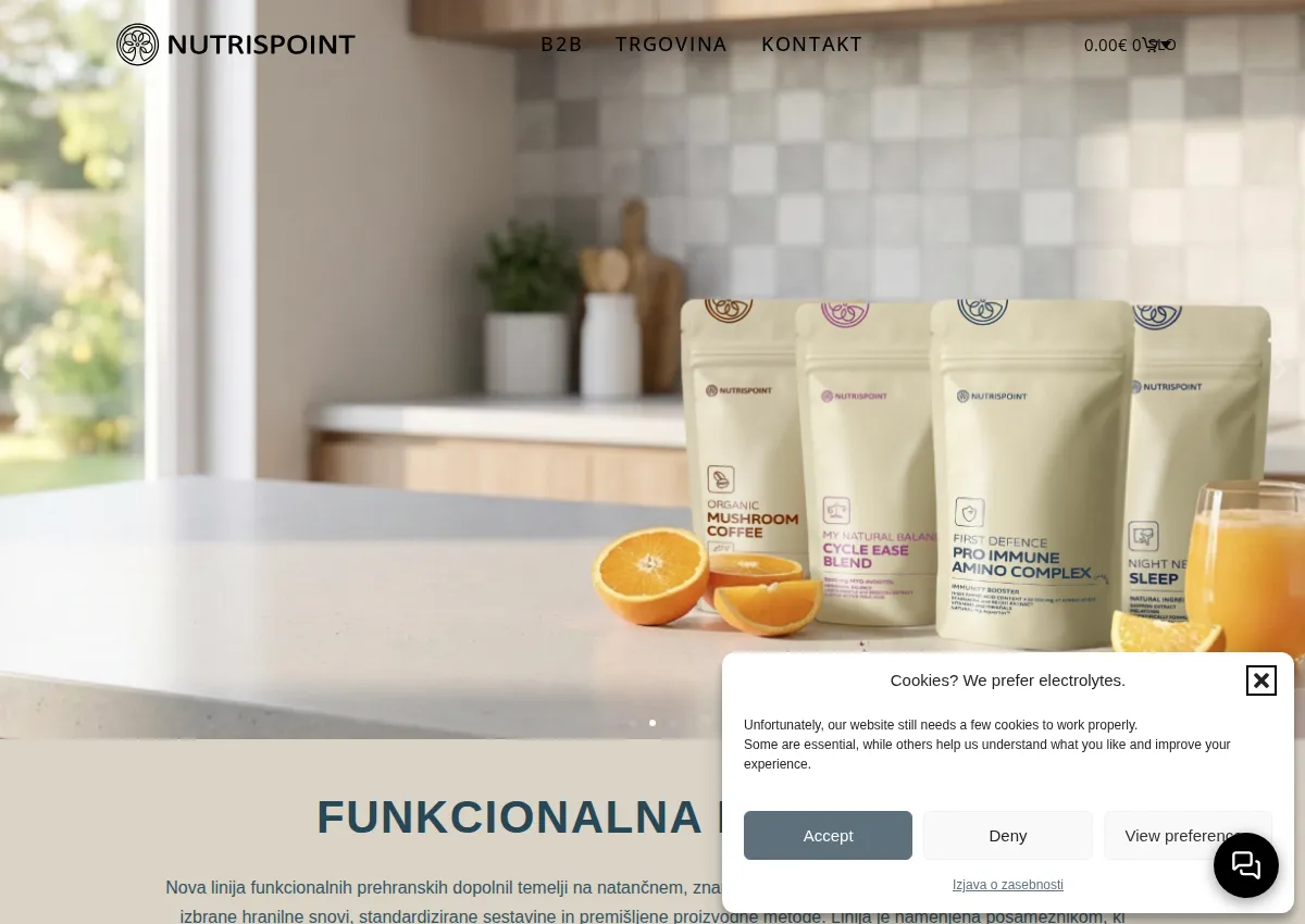 Store homepage