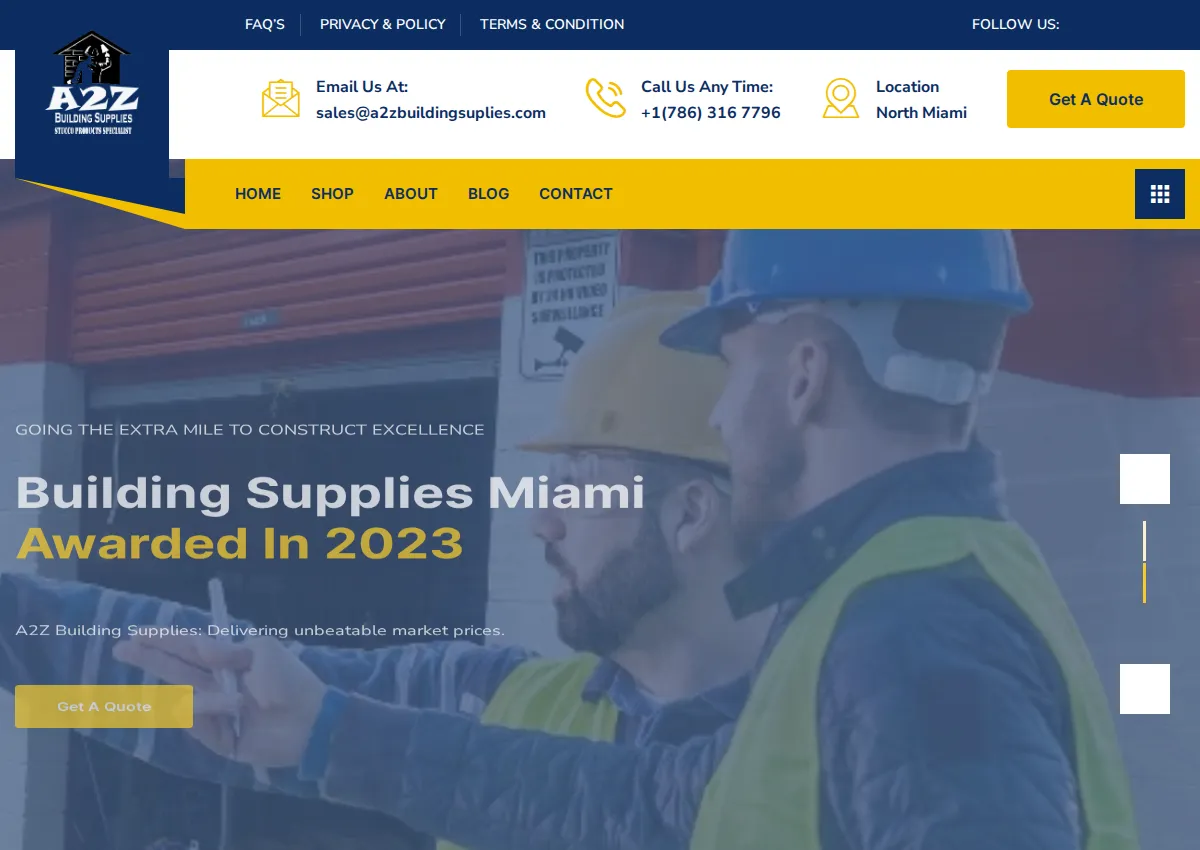 Store homepage