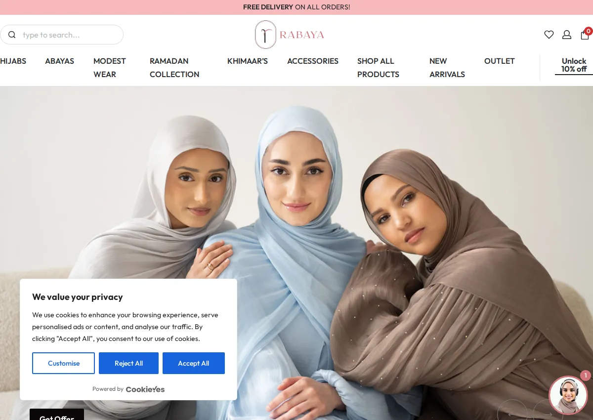 Store homepage