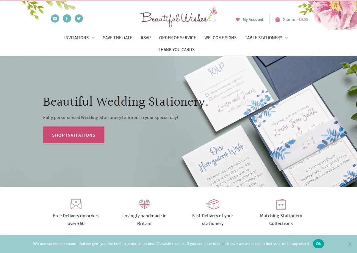 Store homepage