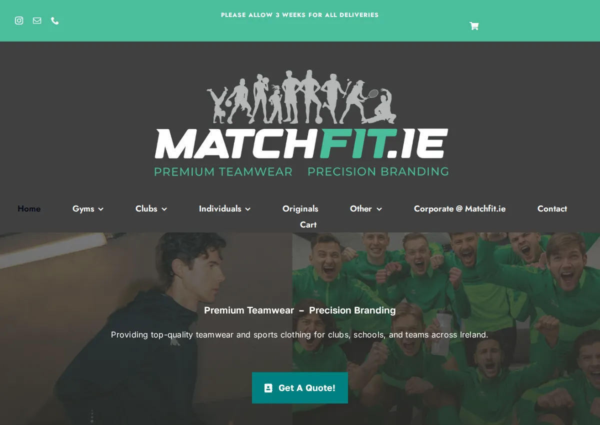 Store homepage