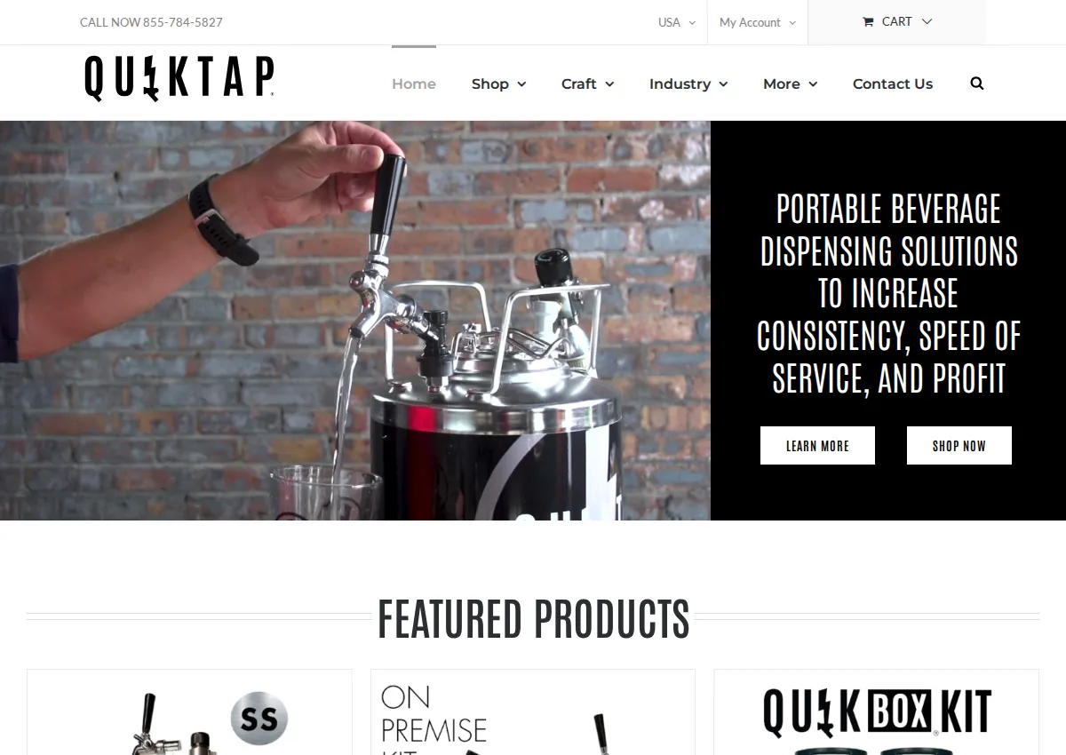 Store homepage