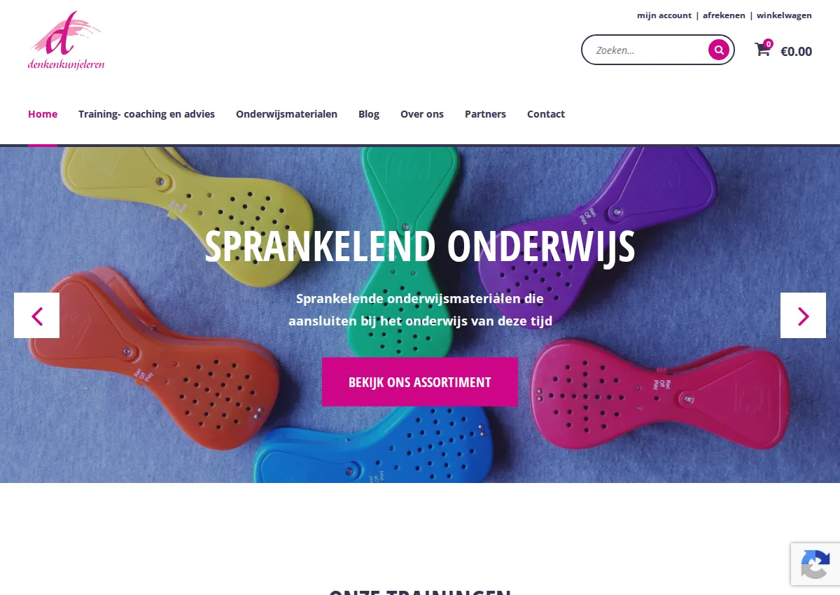 Store homepage