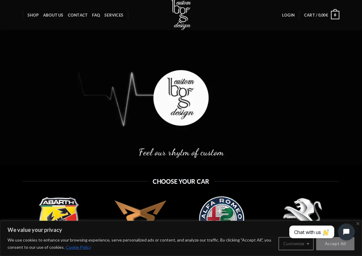 Store homepage