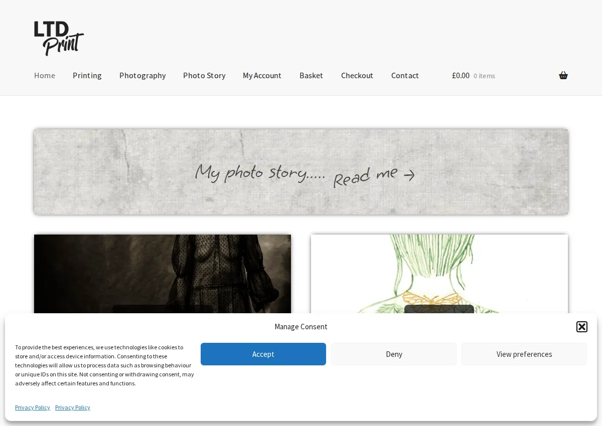 Store homepage