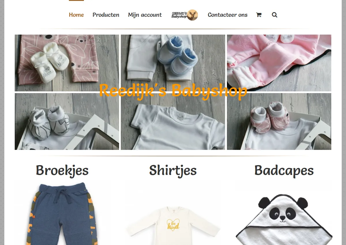 Store homepage