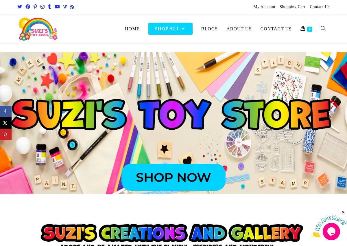 Store homepage