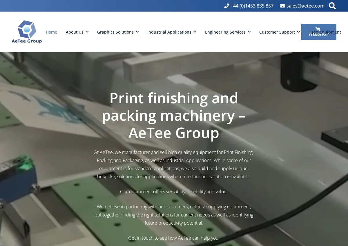 Store homepage