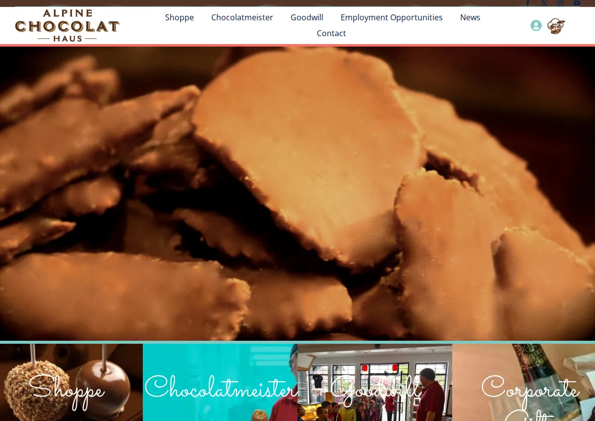 Store homepage