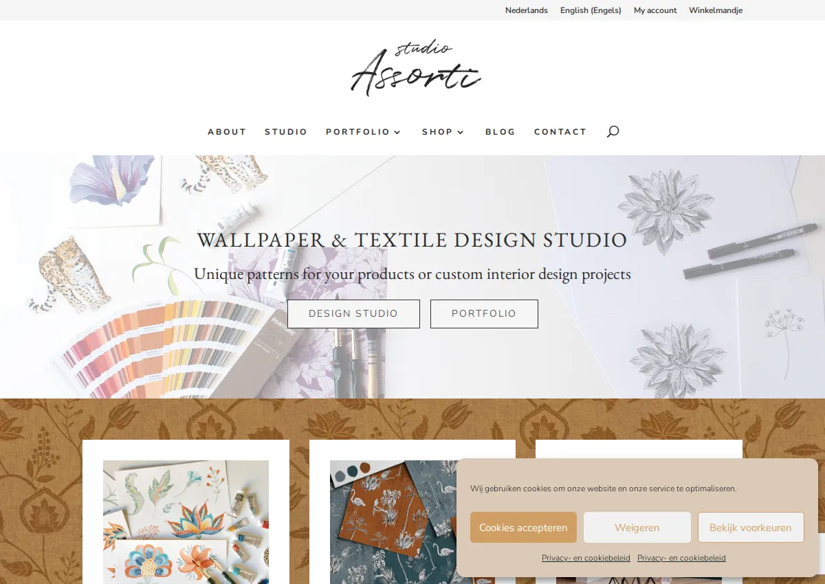 Store homepage