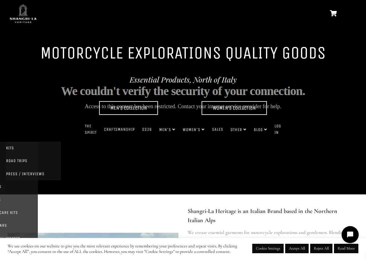 Store homepage