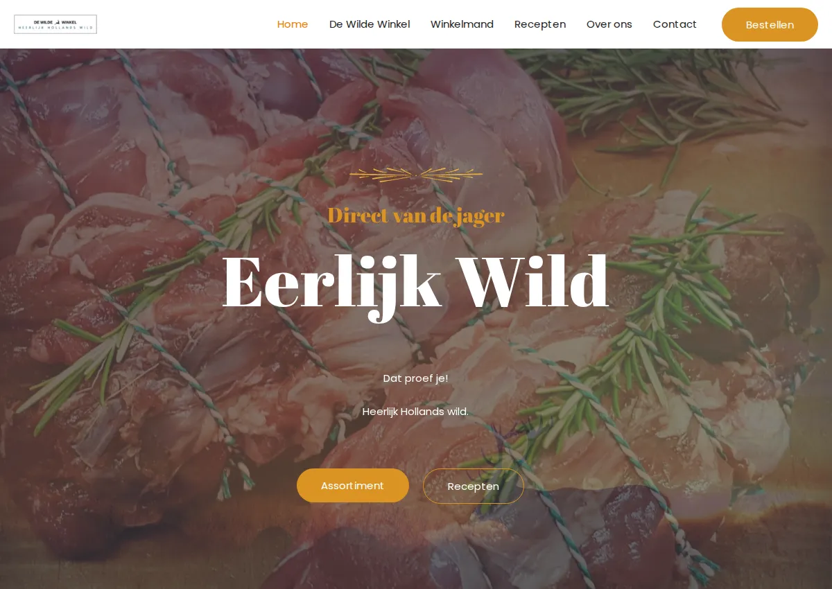 Store homepage