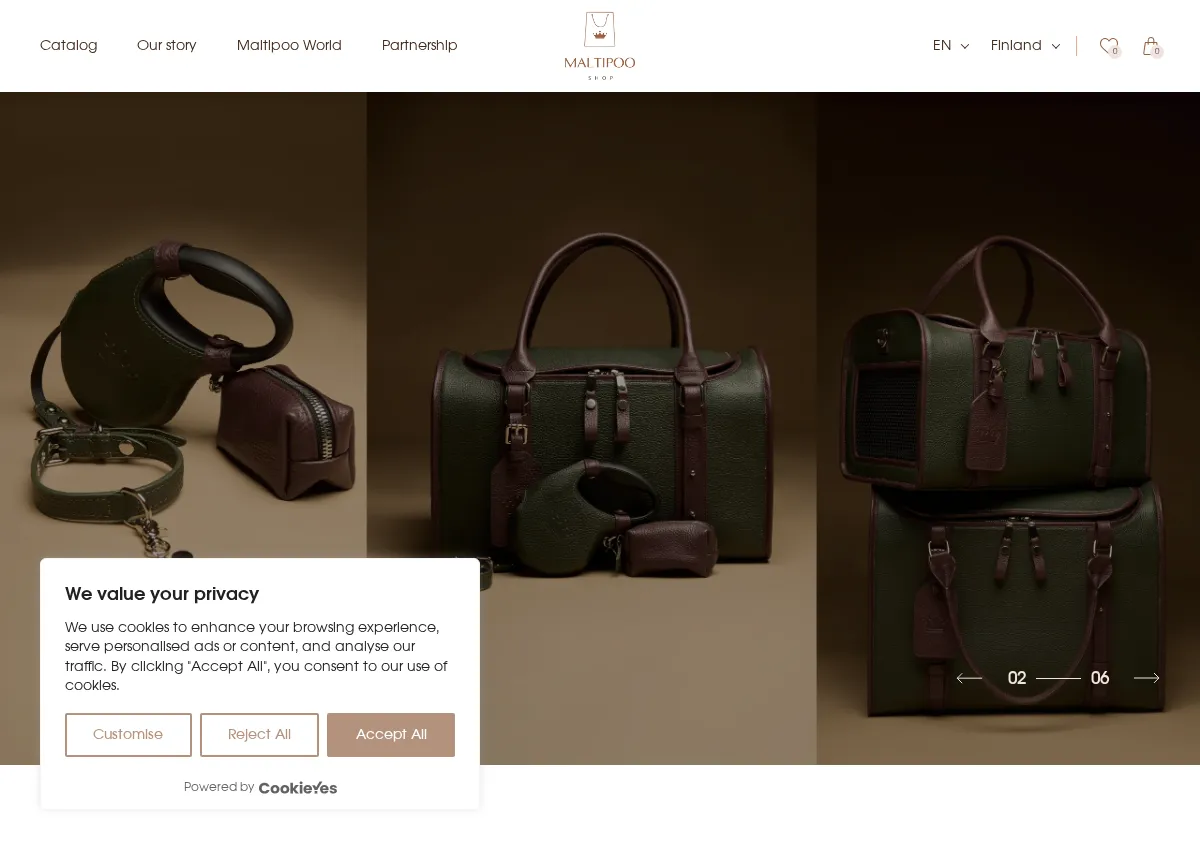Store homepage