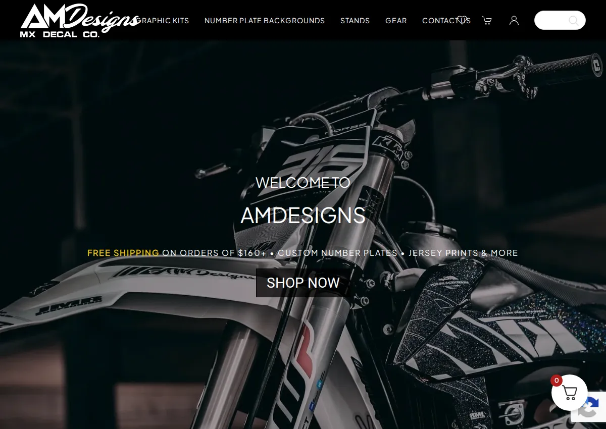 Store homepage
