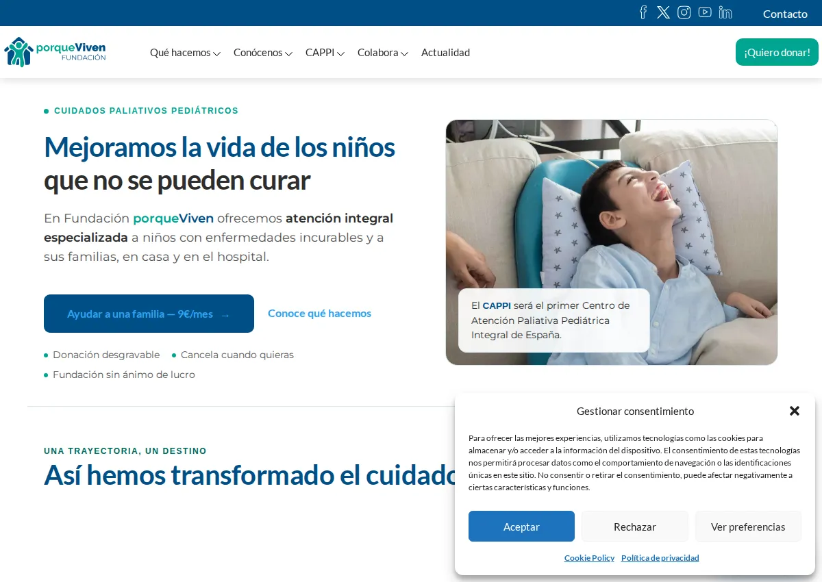 Store homepage