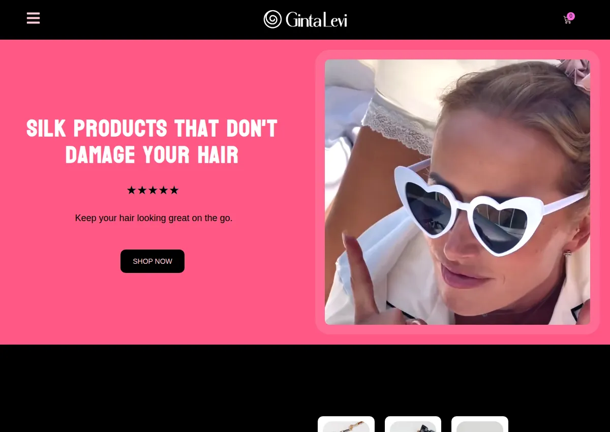 Store homepage