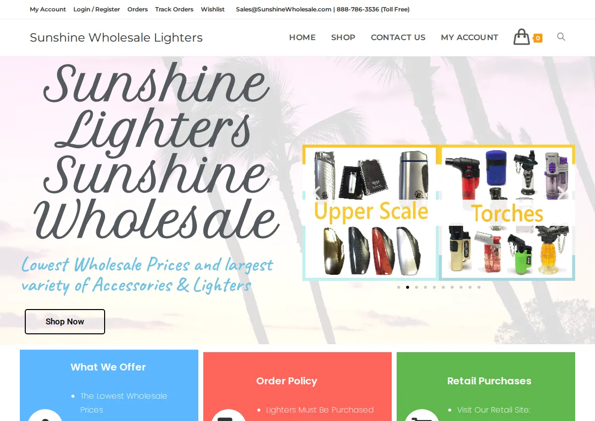 Store homepage