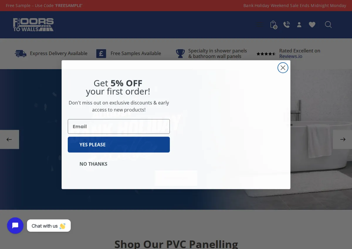 Store homepage