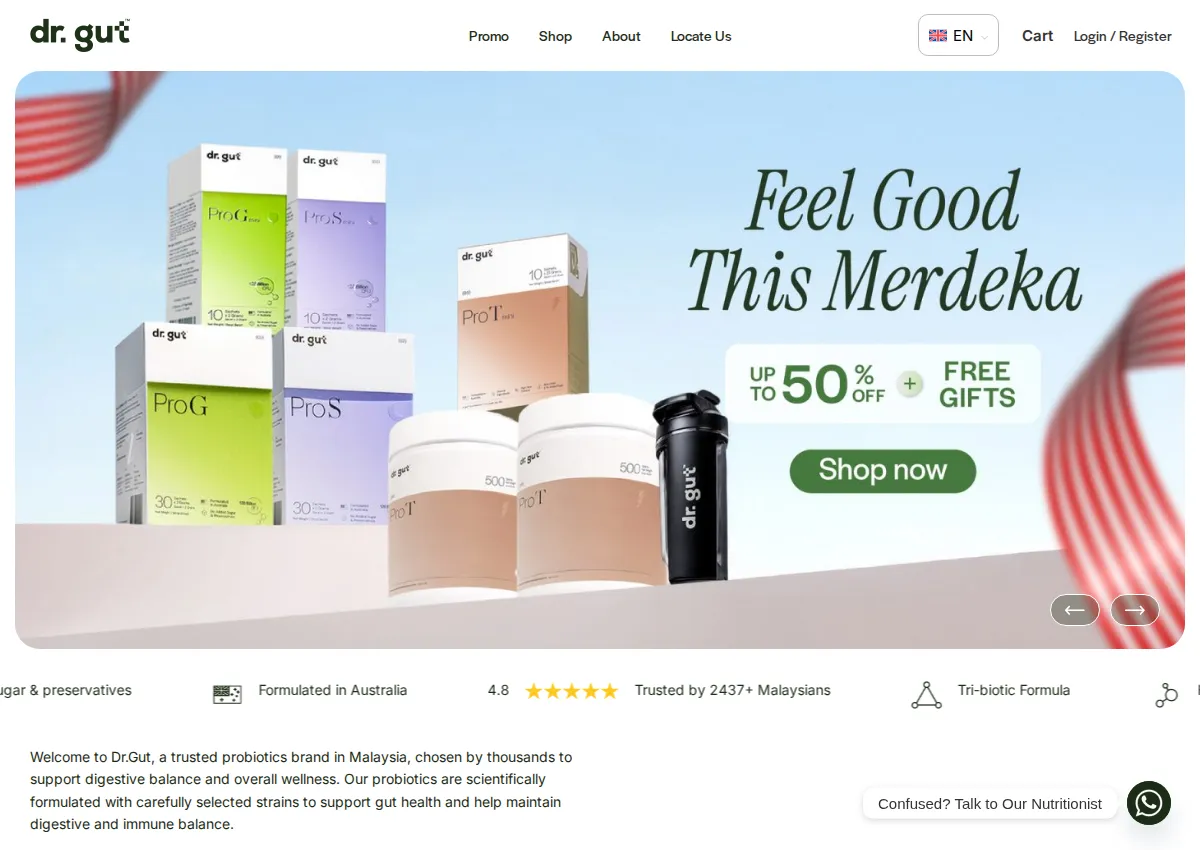 Store homepage