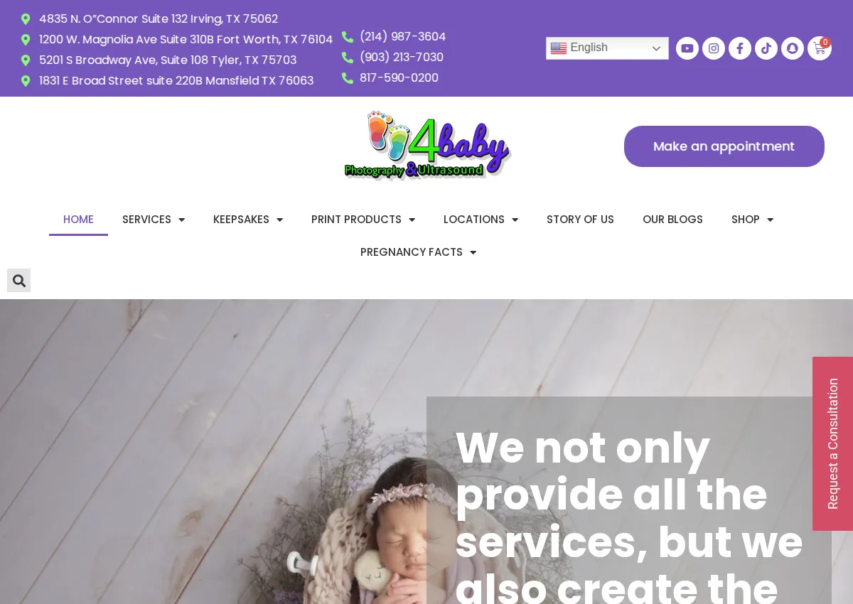 Store homepage