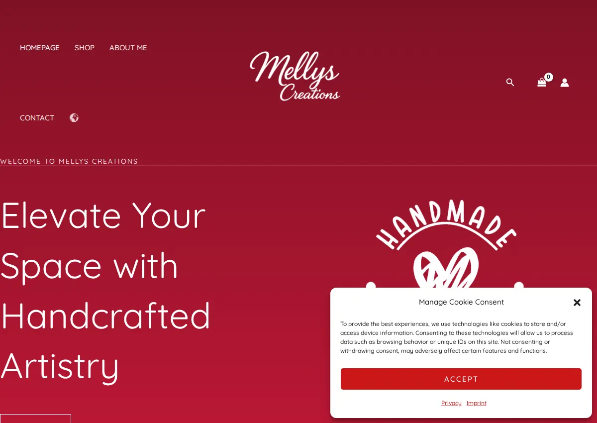 Store homepage