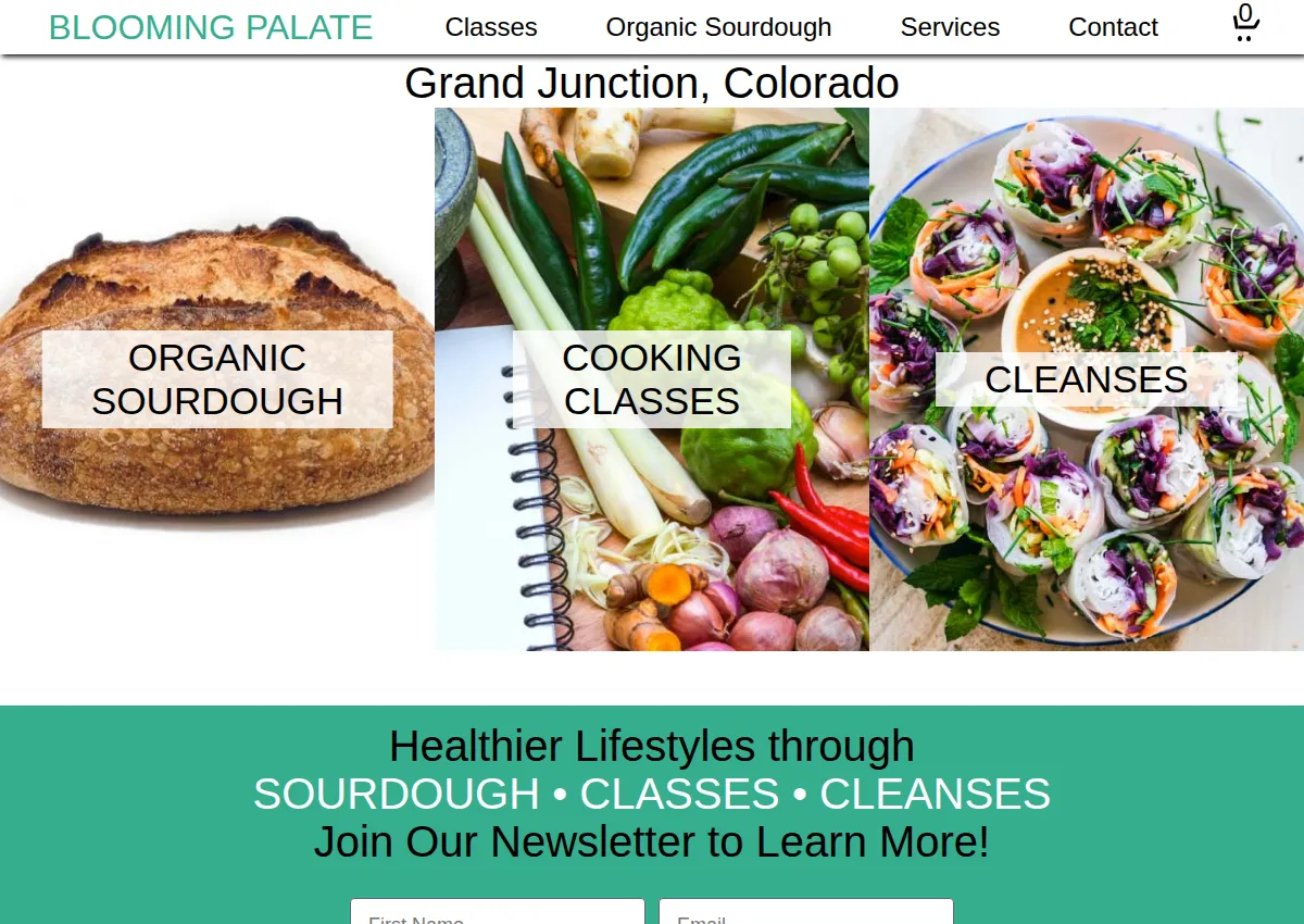 Store homepage