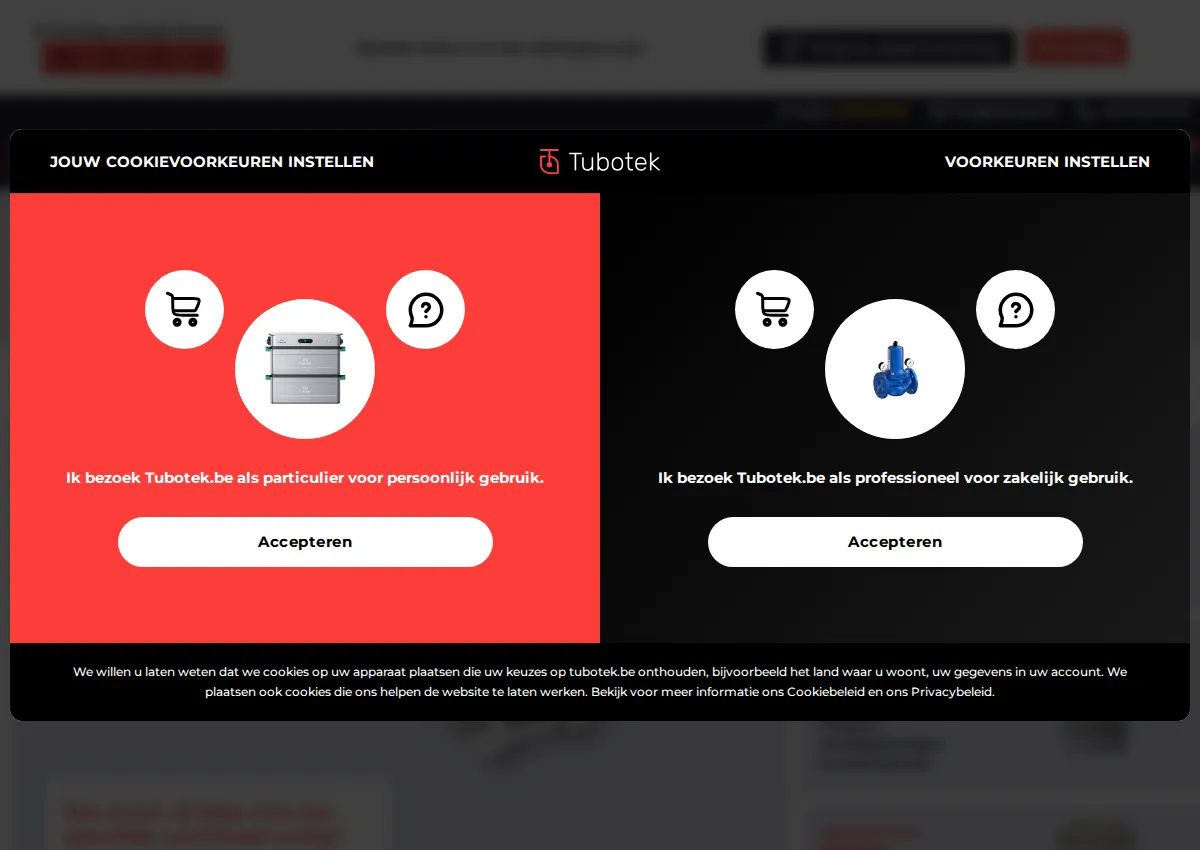 Store homepage