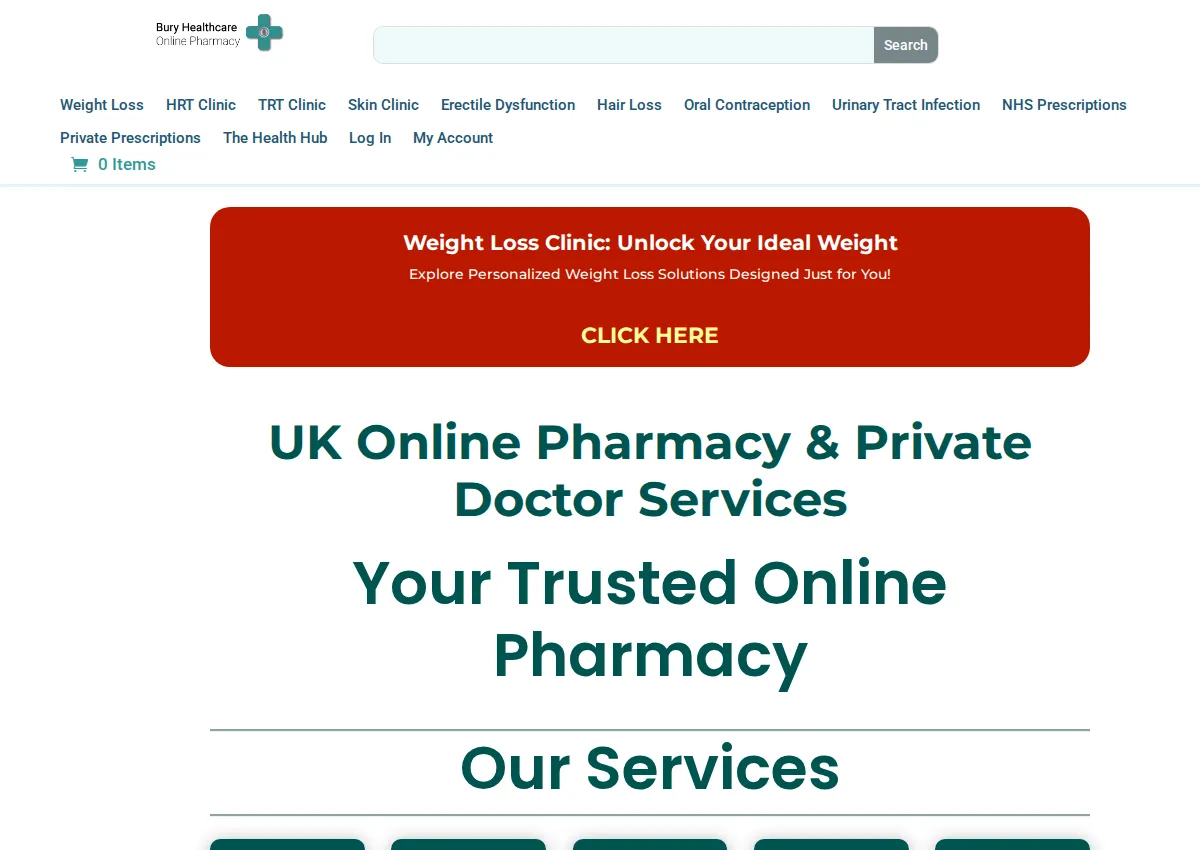 Store homepage