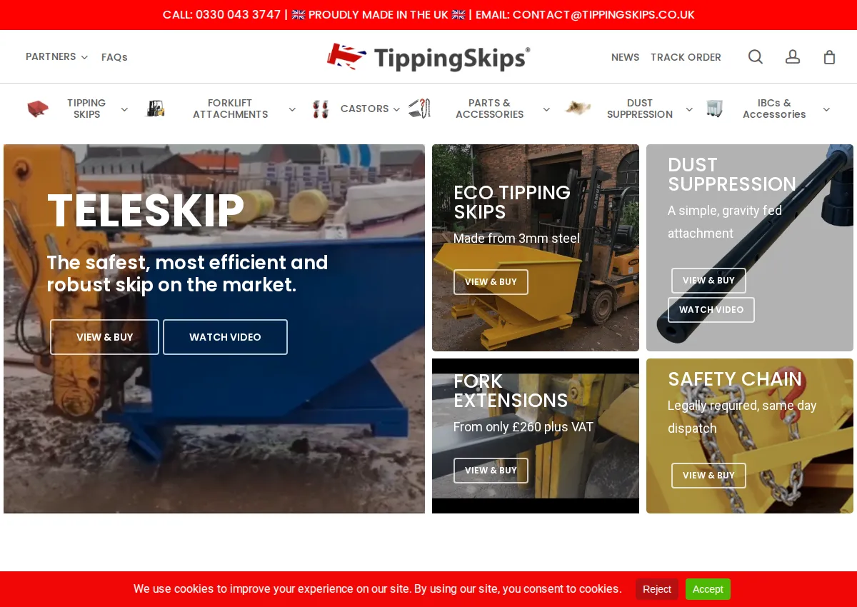 Store homepage