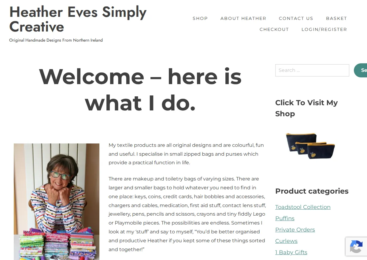 Store homepage