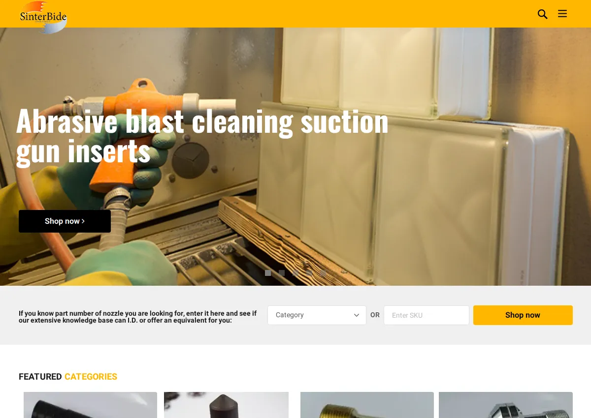 Store homepage