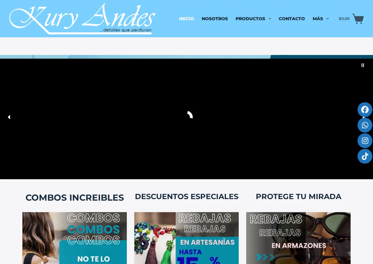 Store homepage