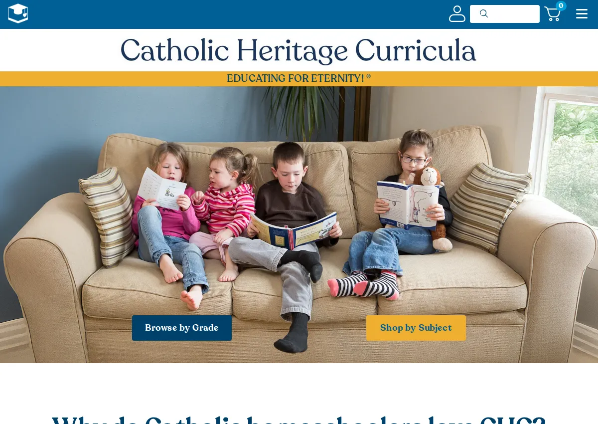 Store homepage