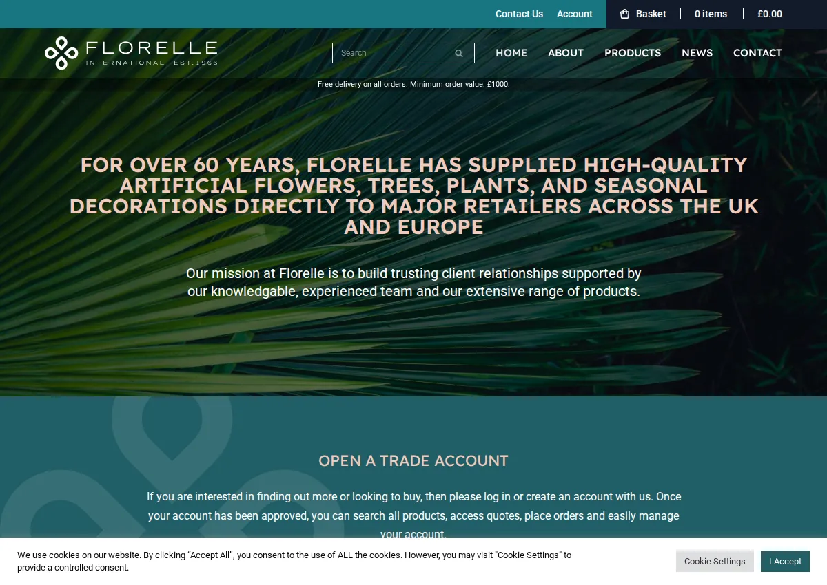Store homepage