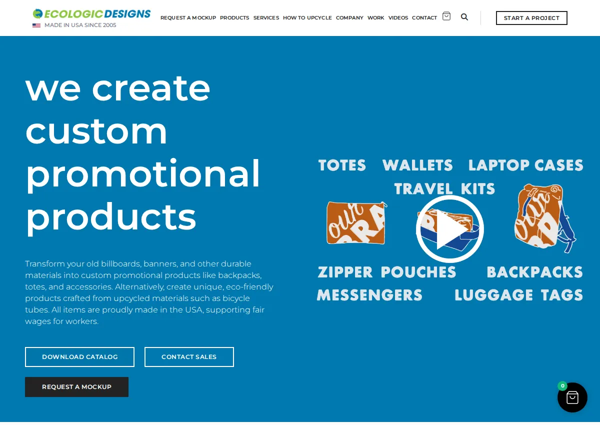 Store homepage