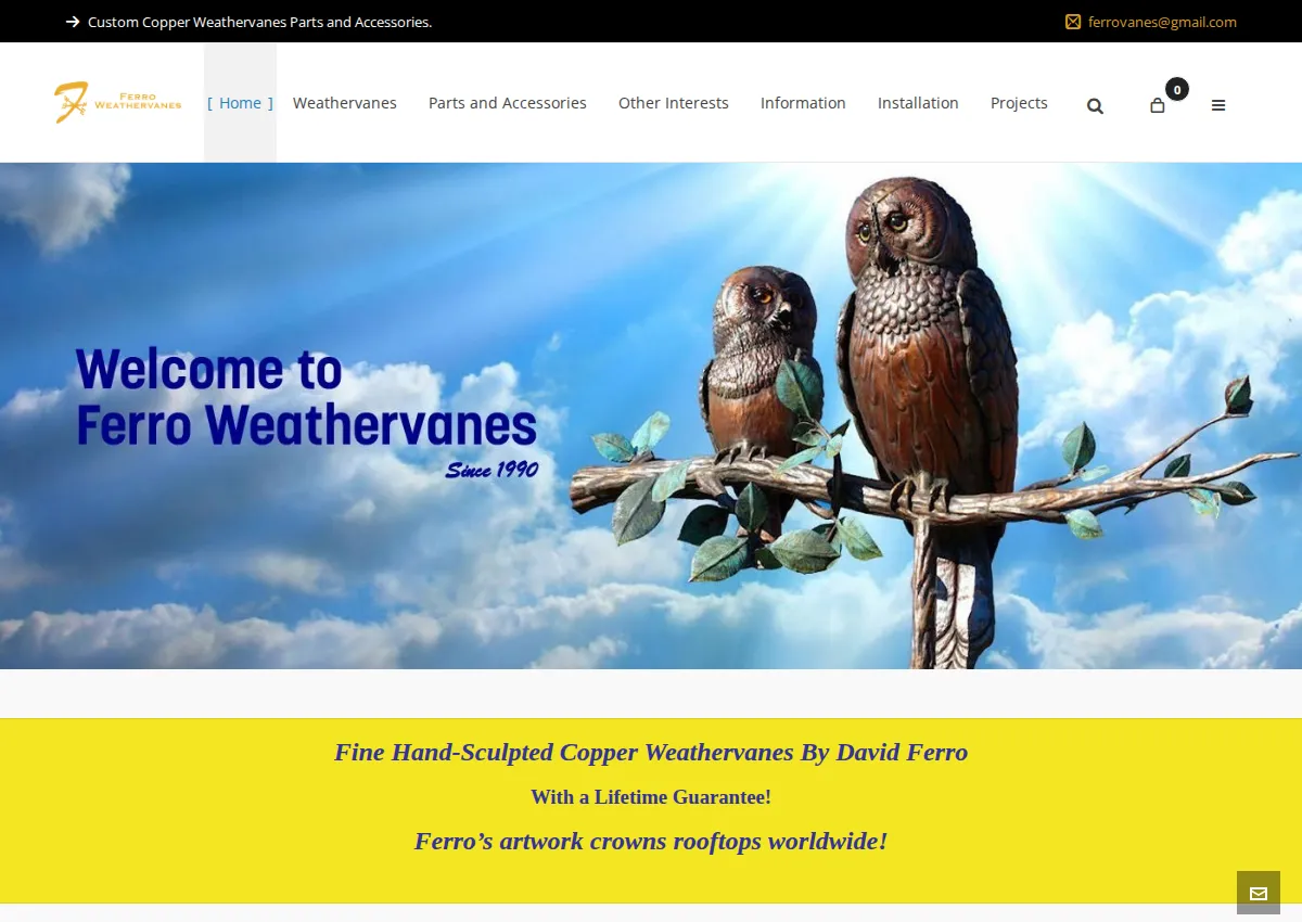 Store homepage