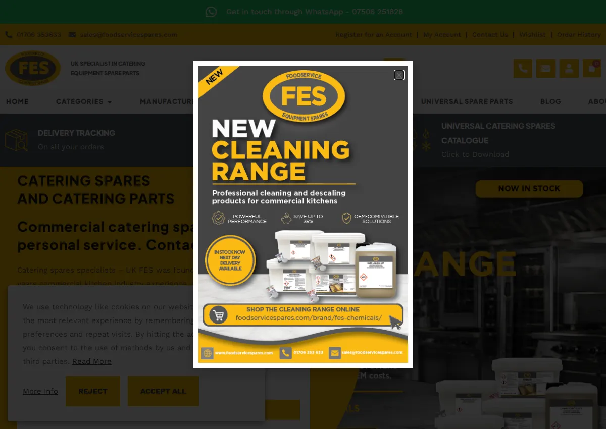 Store homepage