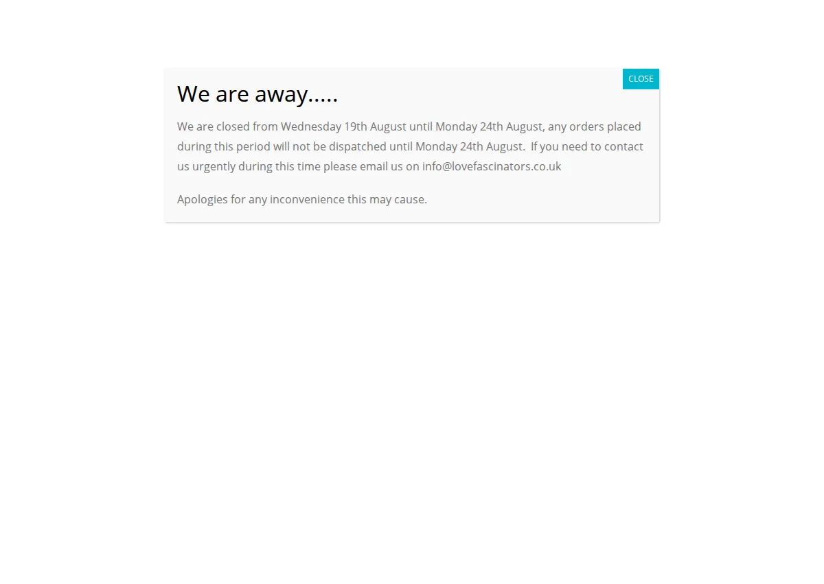 Store homepage
