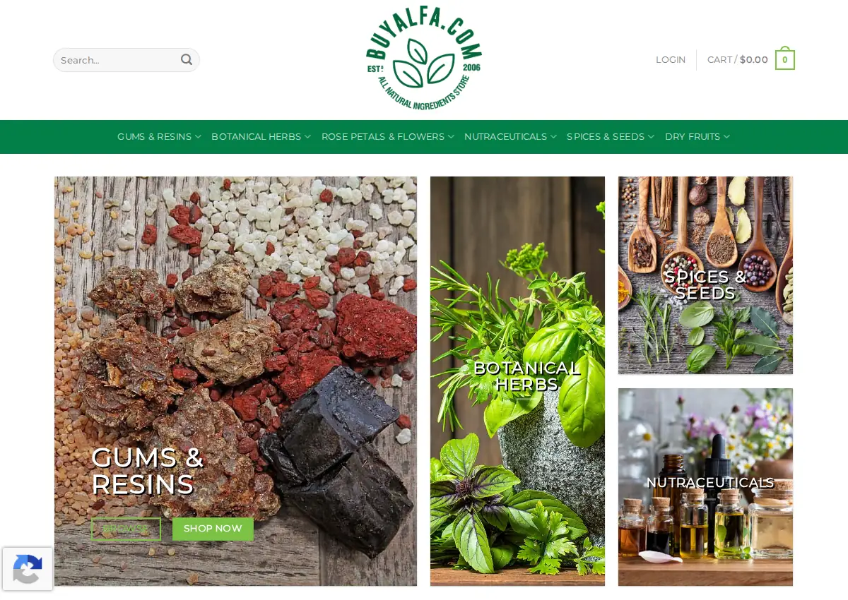 Store homepage