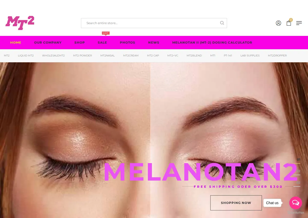 Store homepage