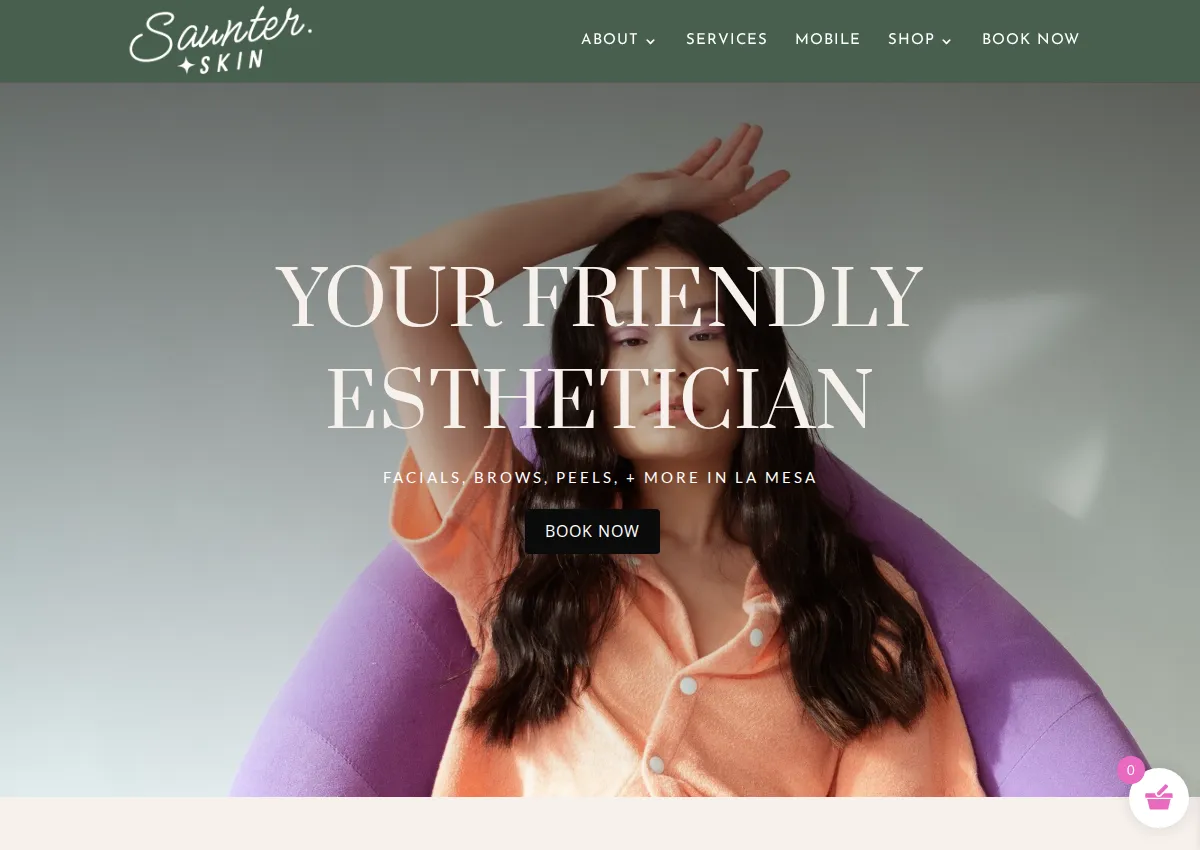 Store homepage