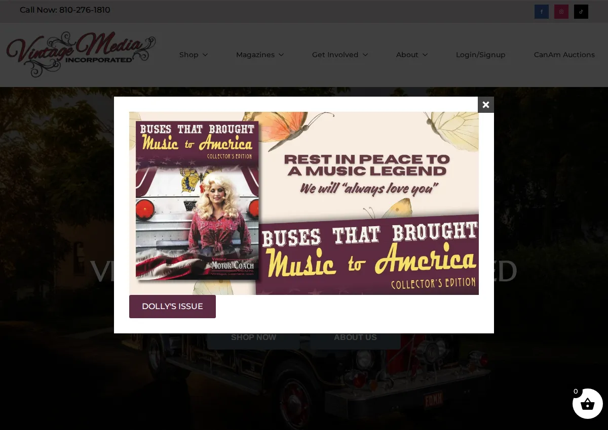 Store homepage