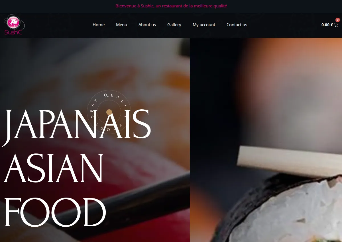 Store homepage