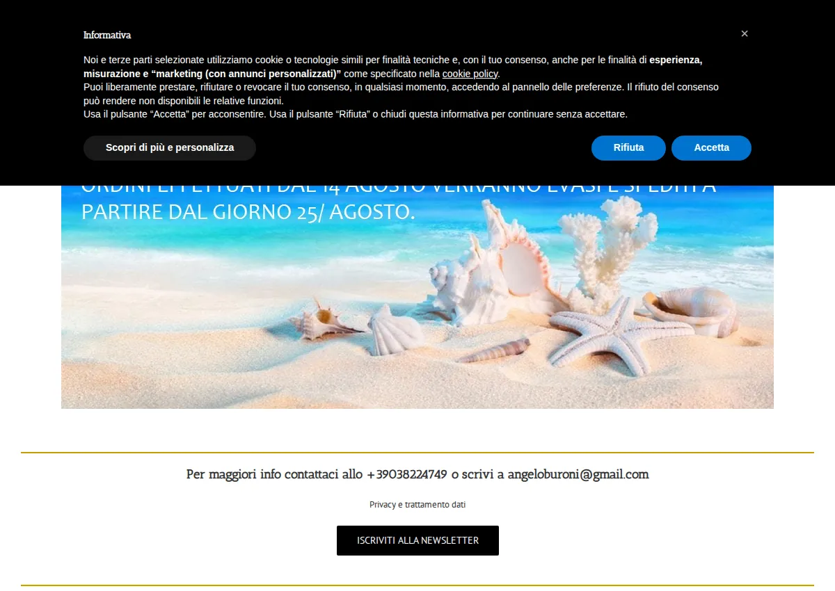 Store homepage