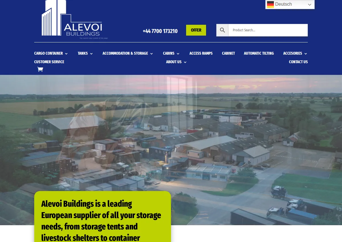 Store homepage