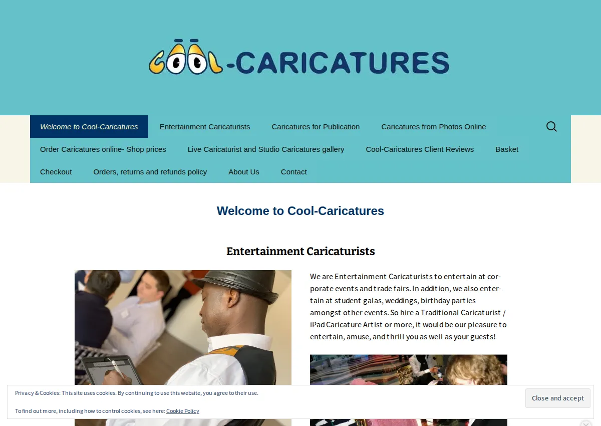 Store homepage